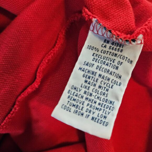 Polo by Ralph Lauren Red Short Sleeve Classic Fit Polo Sz Small - Picture 10 of 10
